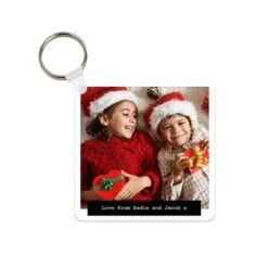 Image And Text Keyring