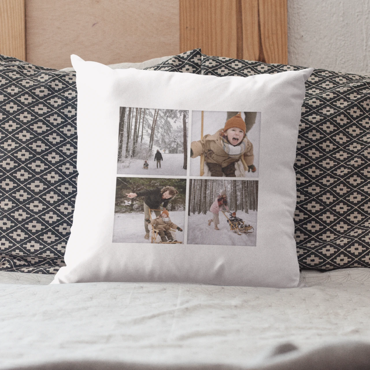 4 Image Photo Cushion (16") - Image 2