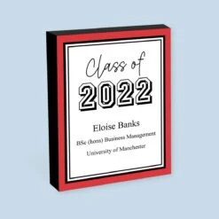 "Class Of..." Graduation Photo Block