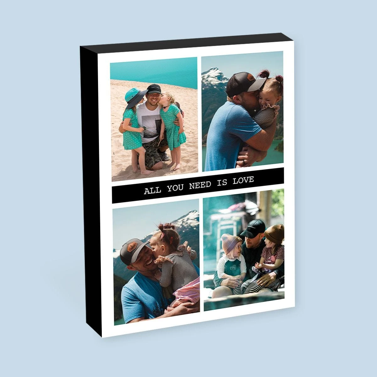 4 Photos And Text Photo Block (8x6")