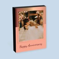 Rose Gold Photo Block (8x6")