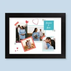 Scrapbook Harriet Black Print And Frame
