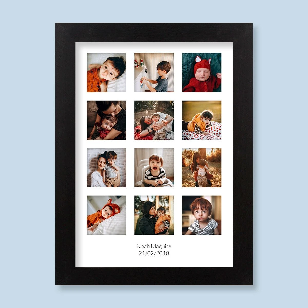 12 Image & Text Harriet Black Print And Frame