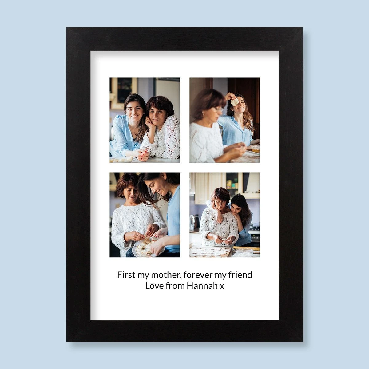 First Day At School 4 Image & Text Harriet Black Print And Frame - Image 3