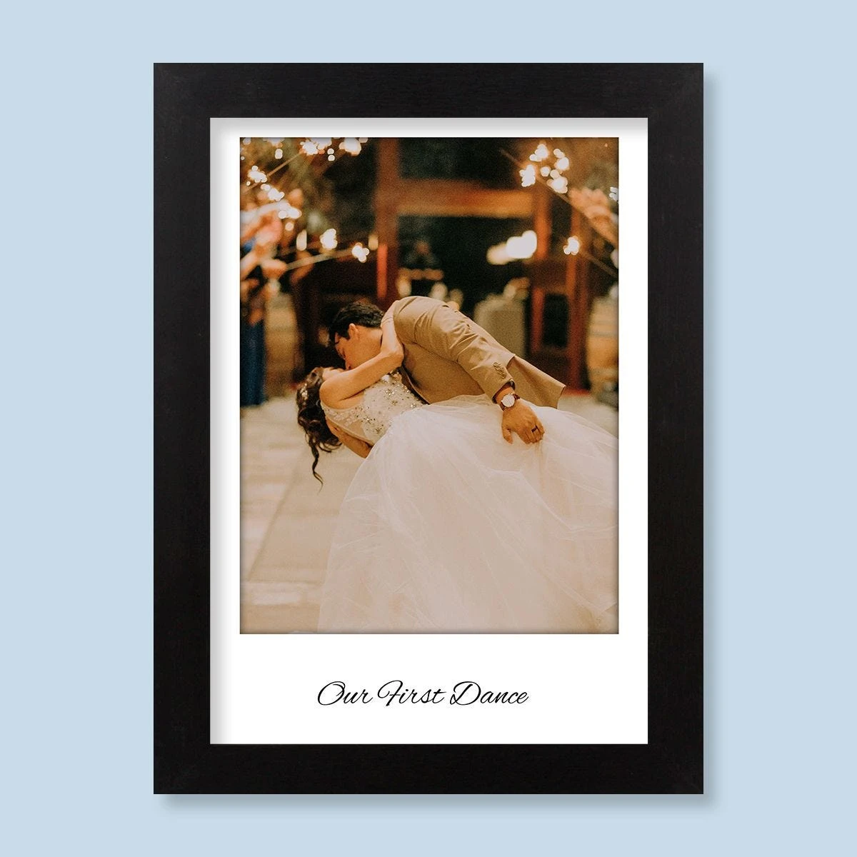 Photo & Text Portrait Harriet Black Print And Frame