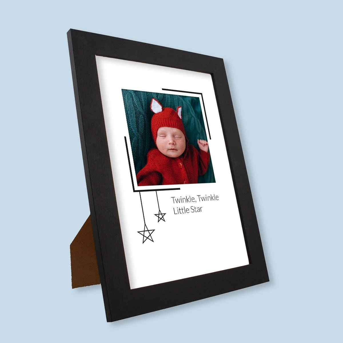 Twinkle, Twinkle Little Star Harriet Black Print And Frame - Image 3