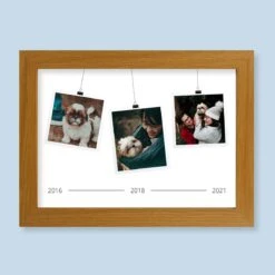 Timeline Harriet Light Wood Print And Frame