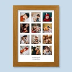 12 Image & Text Harriet Light Wood Print And Frame