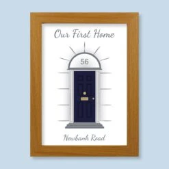 Our First Home Harriet Light Wood Print And Frame