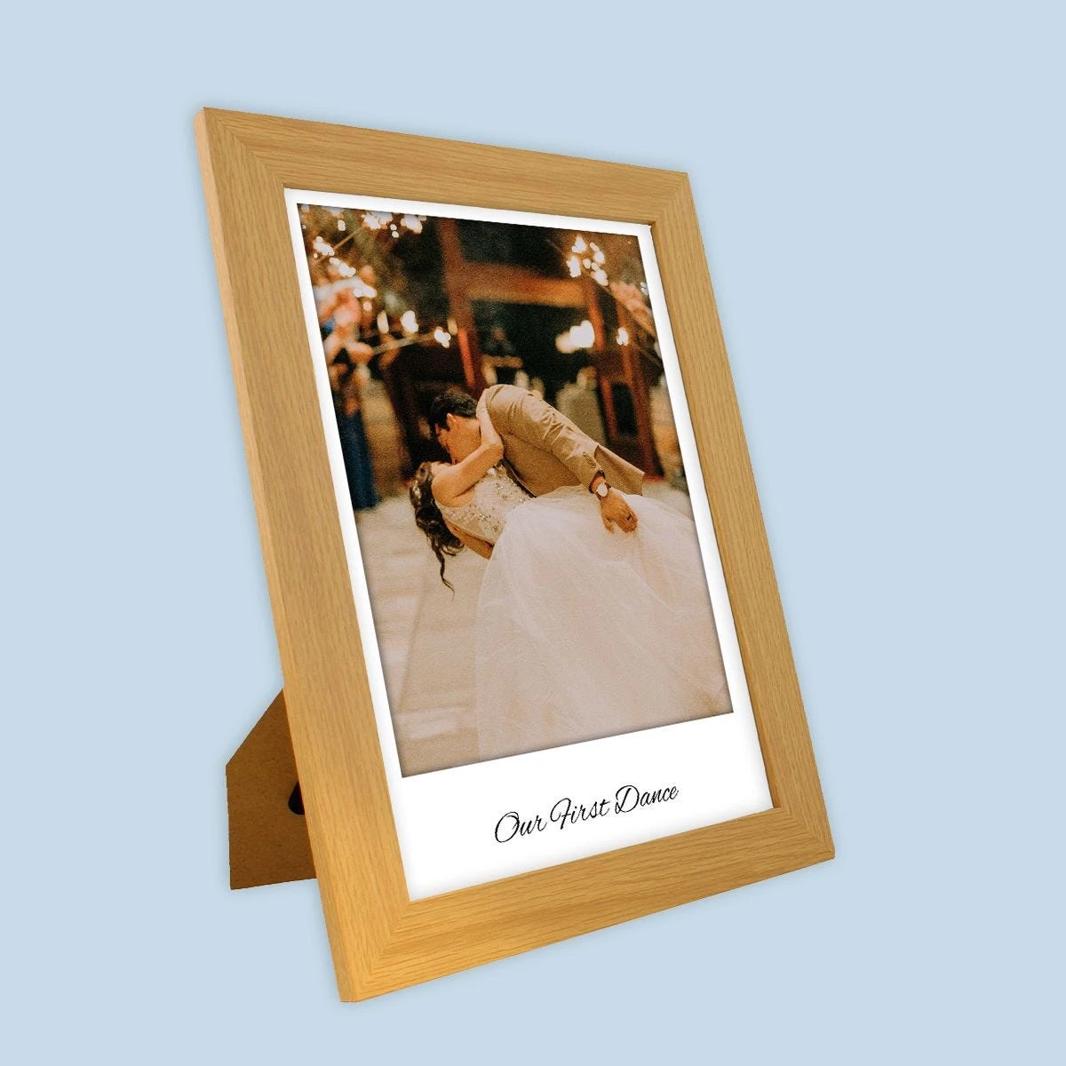 Photo & Text Portrait Harriet Light Wood Print And Frame - Image 3