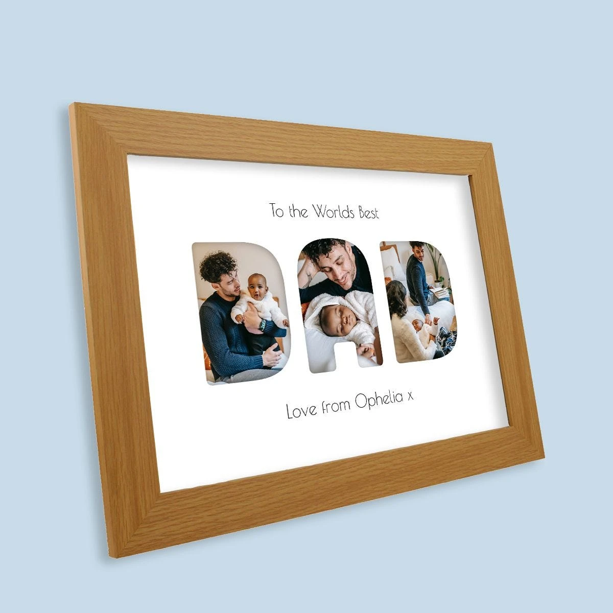 Dad Harriet Light Wood Print And Frame - Image 3