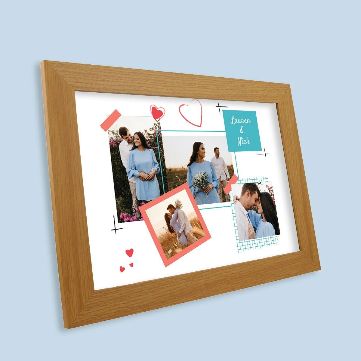 Scrapbook Harriet Light Wood Print And Frame - Image 3