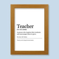 Teacher Definition Harriet Light Wood Print And Frame