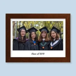 Photo & Text Landscape Harriet Rustic Wood Print And Frame