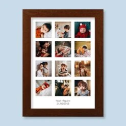 12 Image & Text Harriet Rustic Wood Print And Frame