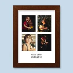 4 Image & Text Harriet Rustic Wood Print And Frame