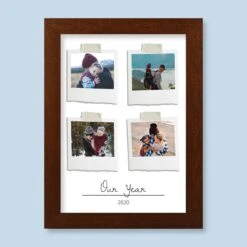 Our Year Harriet Rustic Wood Print And Frame