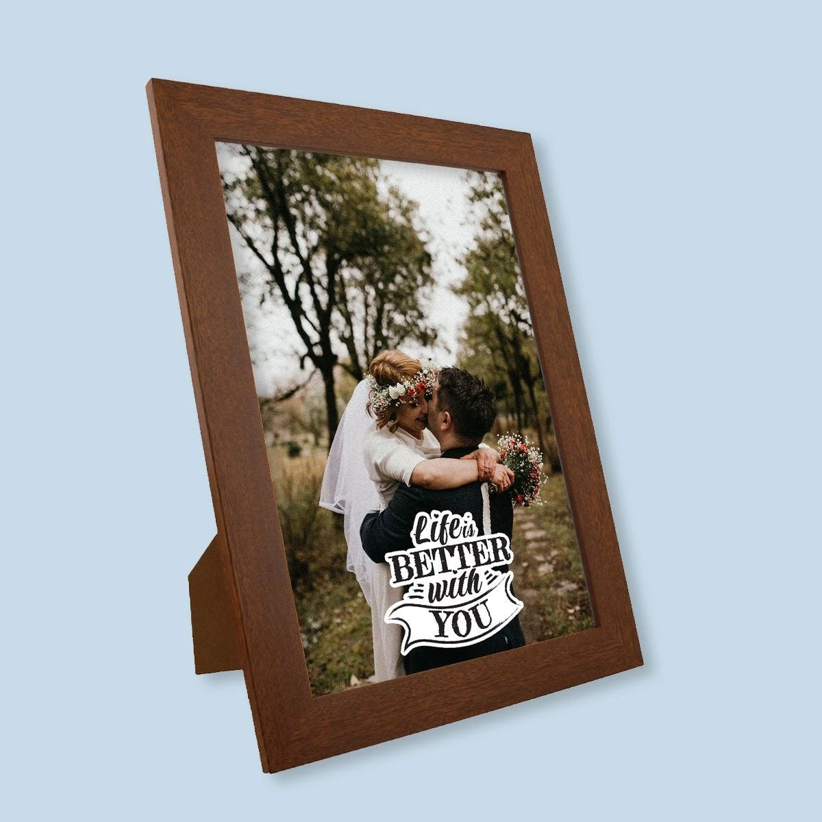 Life Is Better Harriet Rustic Wood Print And Frame - Image 2