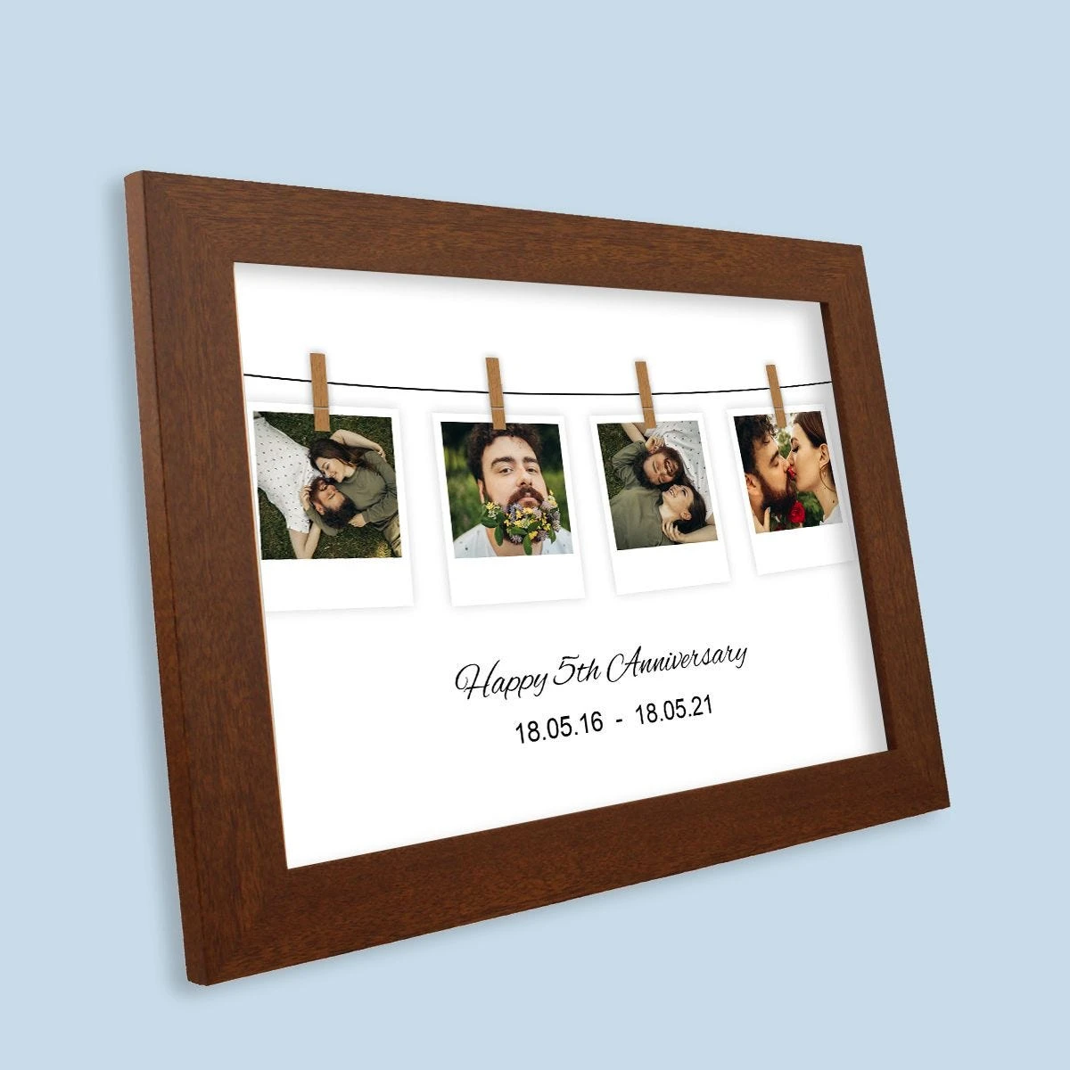 Hanging Retro Prints Harriet Rustic Wood Print And Frame - Image 3