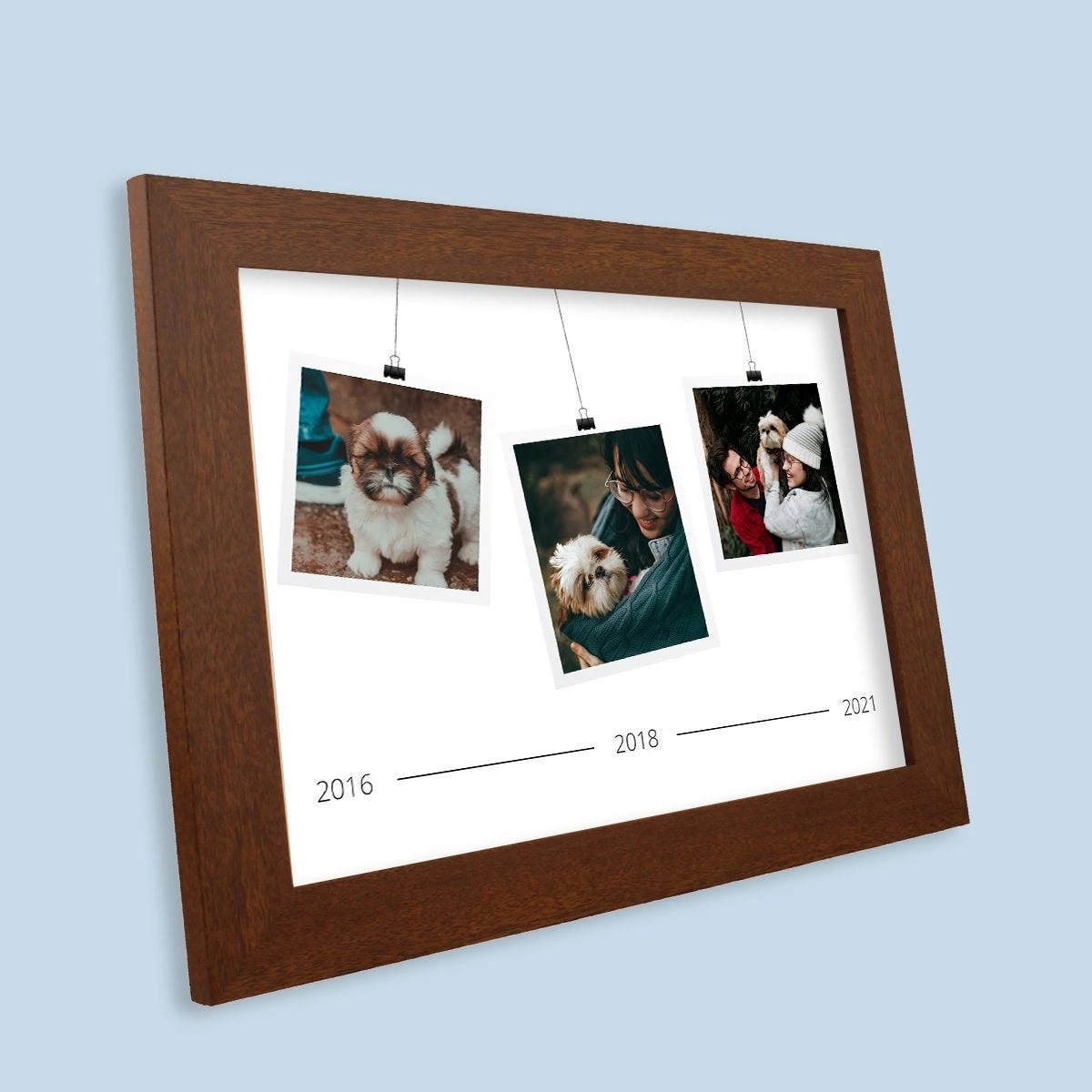 Timeline Harriet Rustic Wood Print And Frame - Image 3