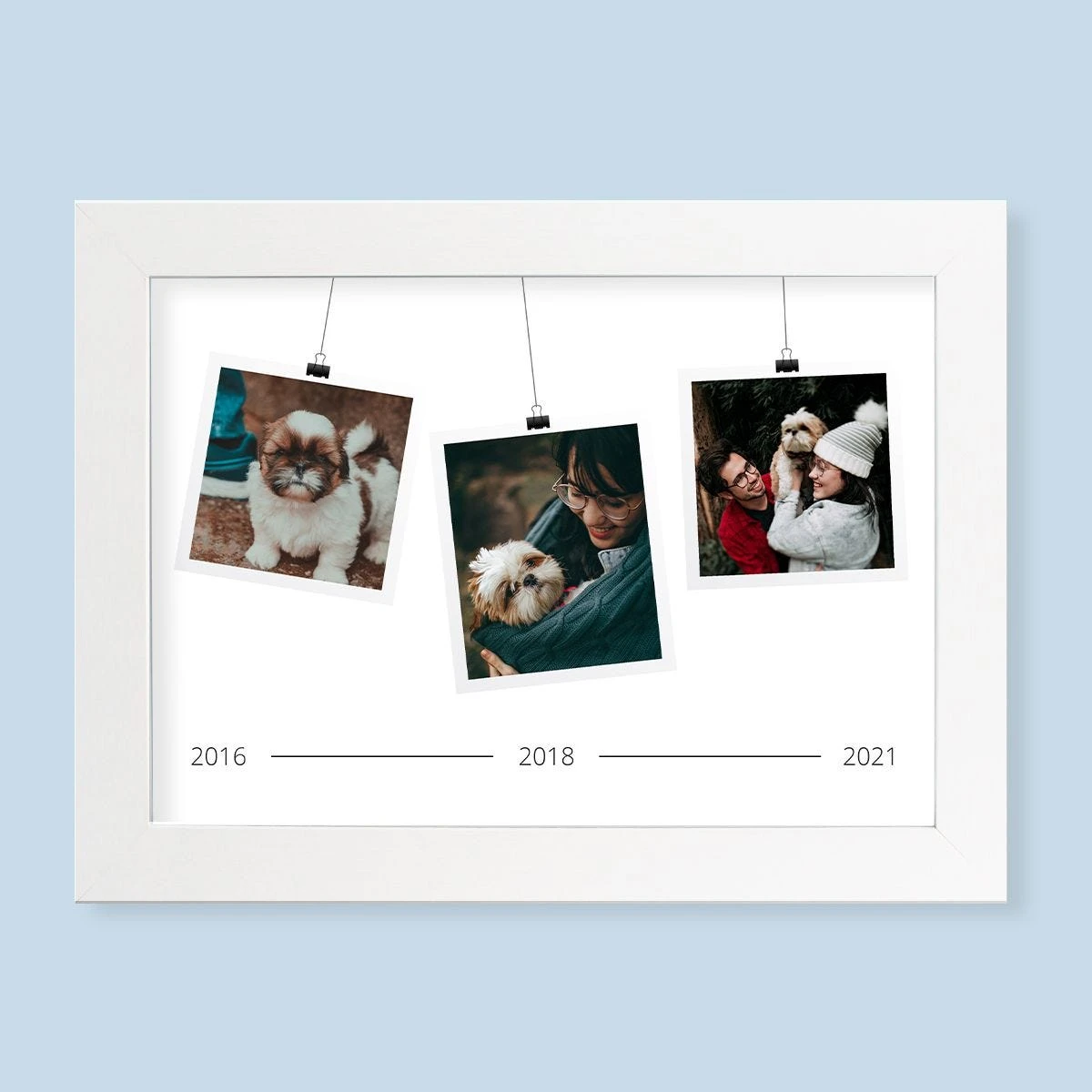 Timeline Harriet White Print And Frame