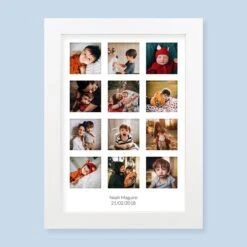 12 Image & Text Harriet White Print And Frame