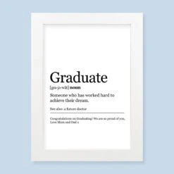 Graduate Definition Harriet White Print And Frame