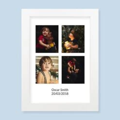 4 Image & Text Harriet White Print And Frame