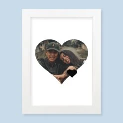 Heart Harriet White Print And Frame