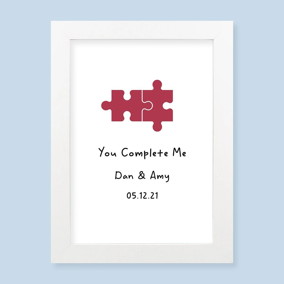 You Complete Me Harriet White Print And Frame