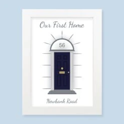 Our First Home Harriet White Print And Frame