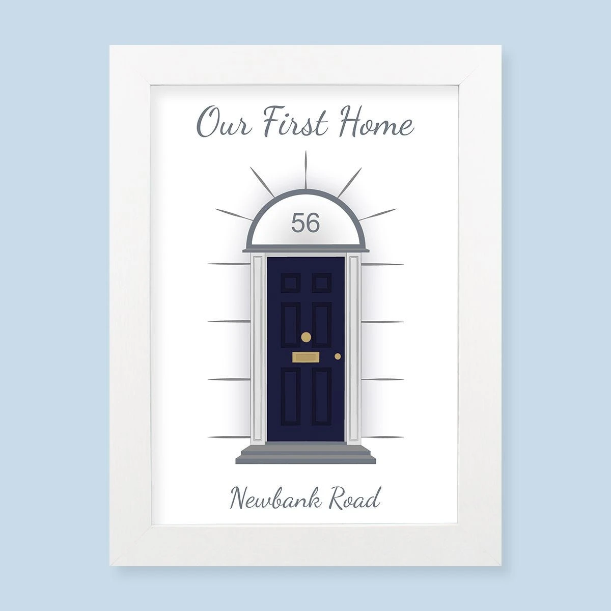 Our First Home Harriet White Print And Frame