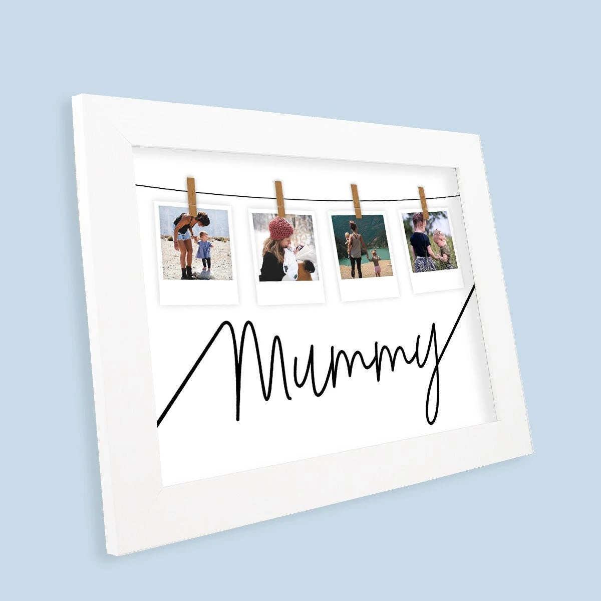 Mummy Hanging Photos Harriet White Print And Frame - Image 2