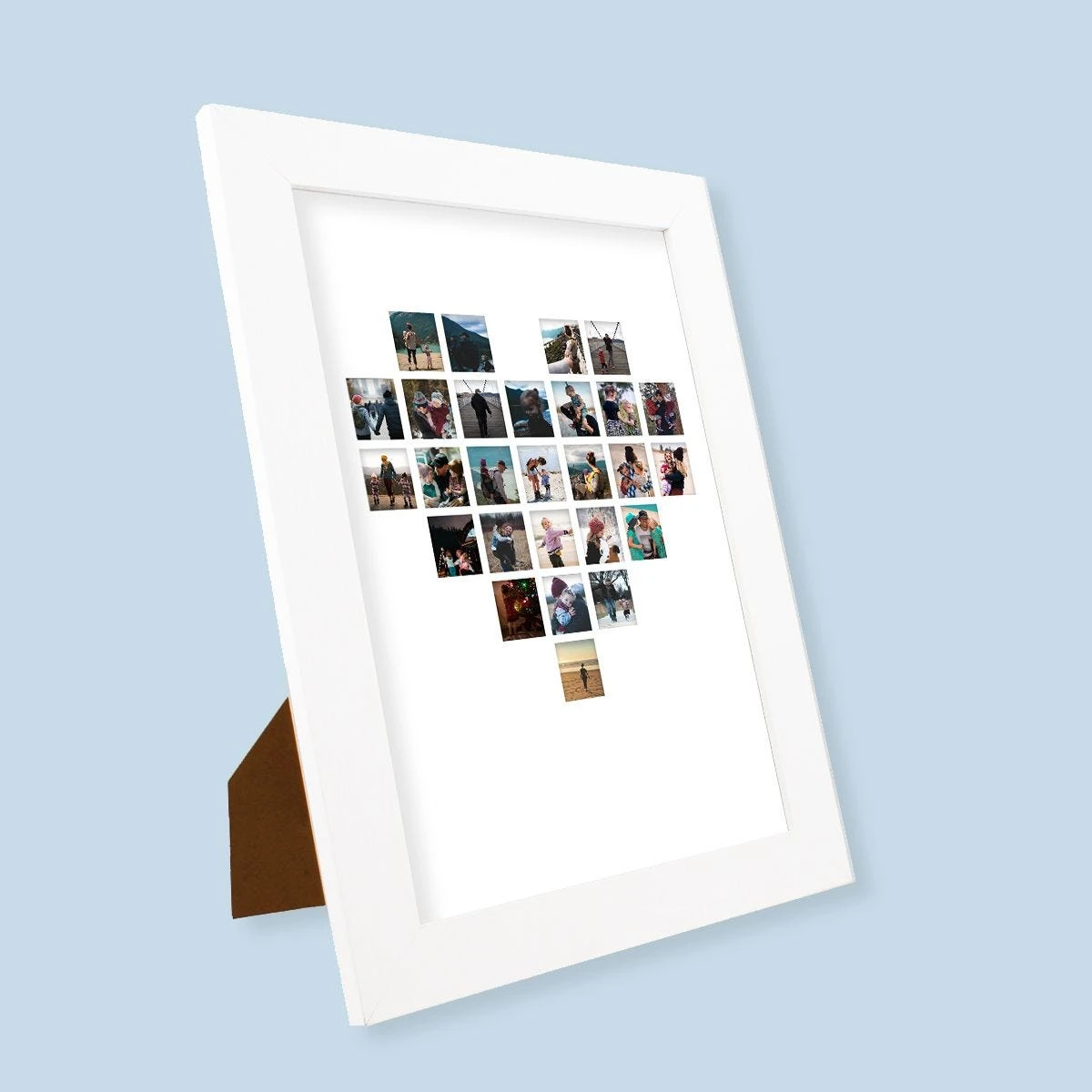 Heart Collage Harriet White Print And Frame - Image 2