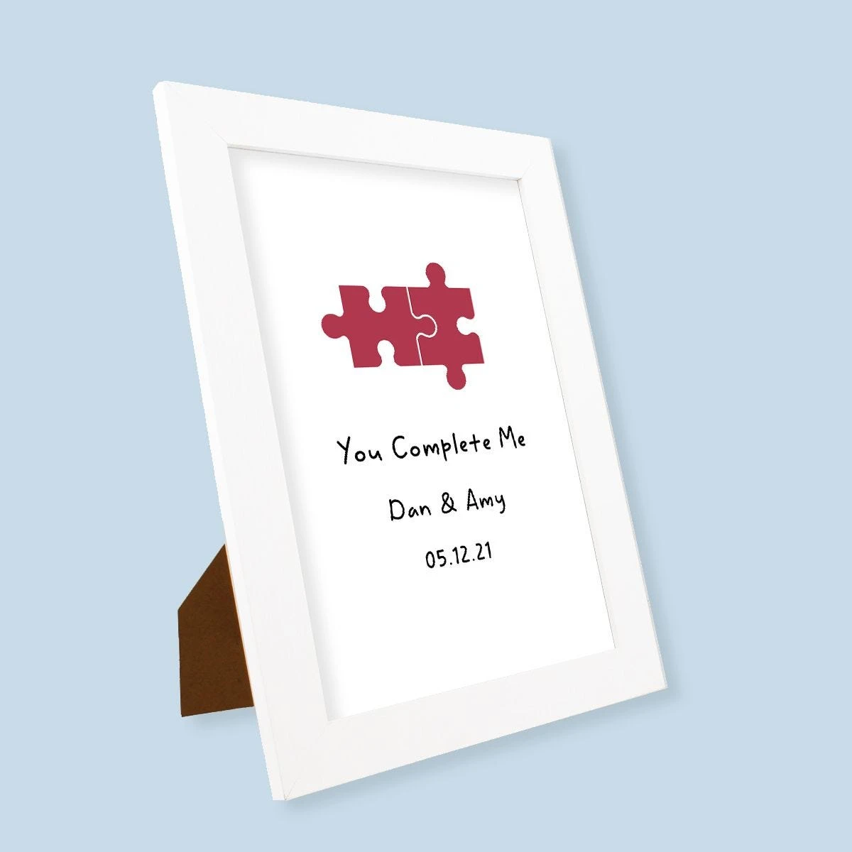 You Complete Me Harriet White Print And Frame - Image 3