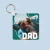 Dad Squiggle Photo Keyring