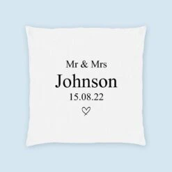 Personalised Wedding Anniversary Cushion (16")