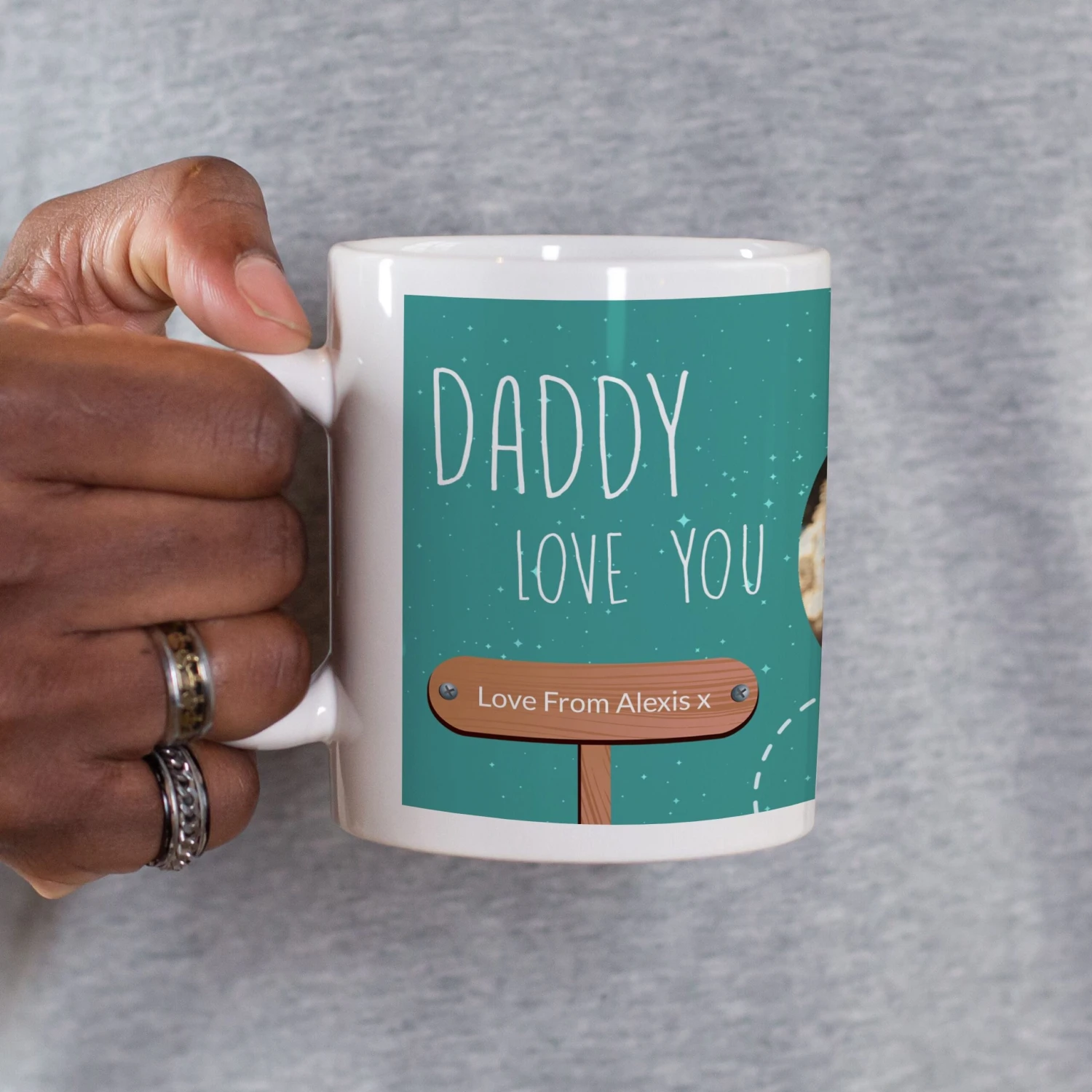 Daddy Moon Photo Mug - Image 2