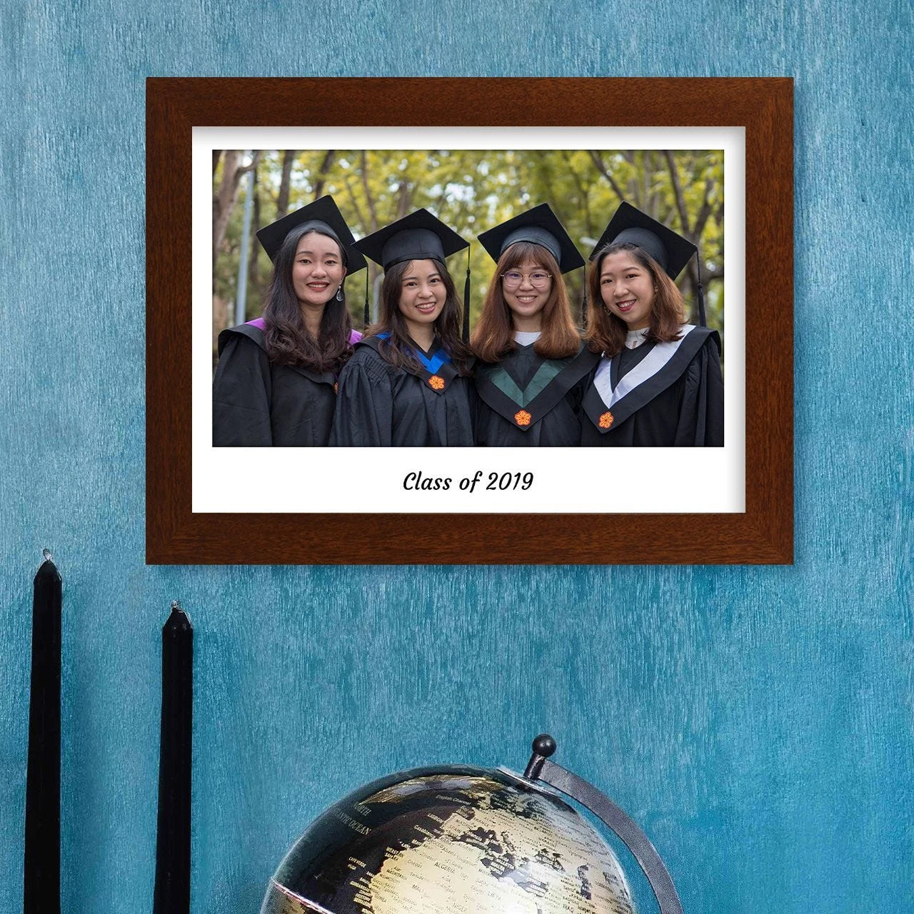 Photo & Text Landscape Harriet Rustic Wood Print And Frame - Image 4