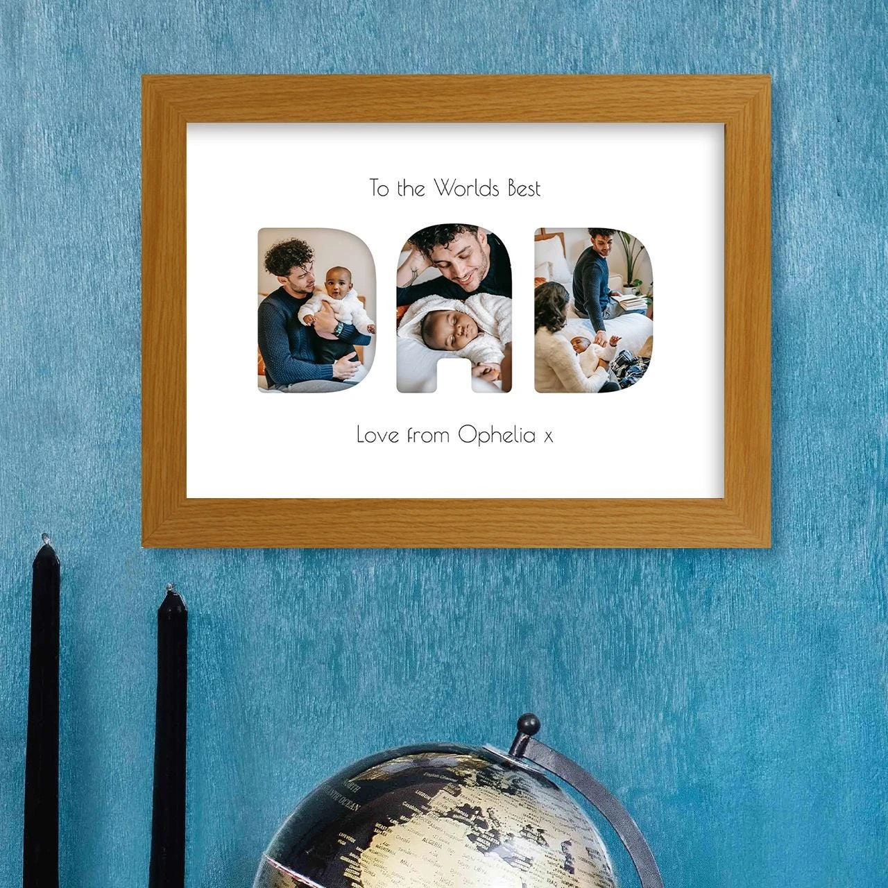 Dad Harriet Light Wood Print And Frame - Image 4