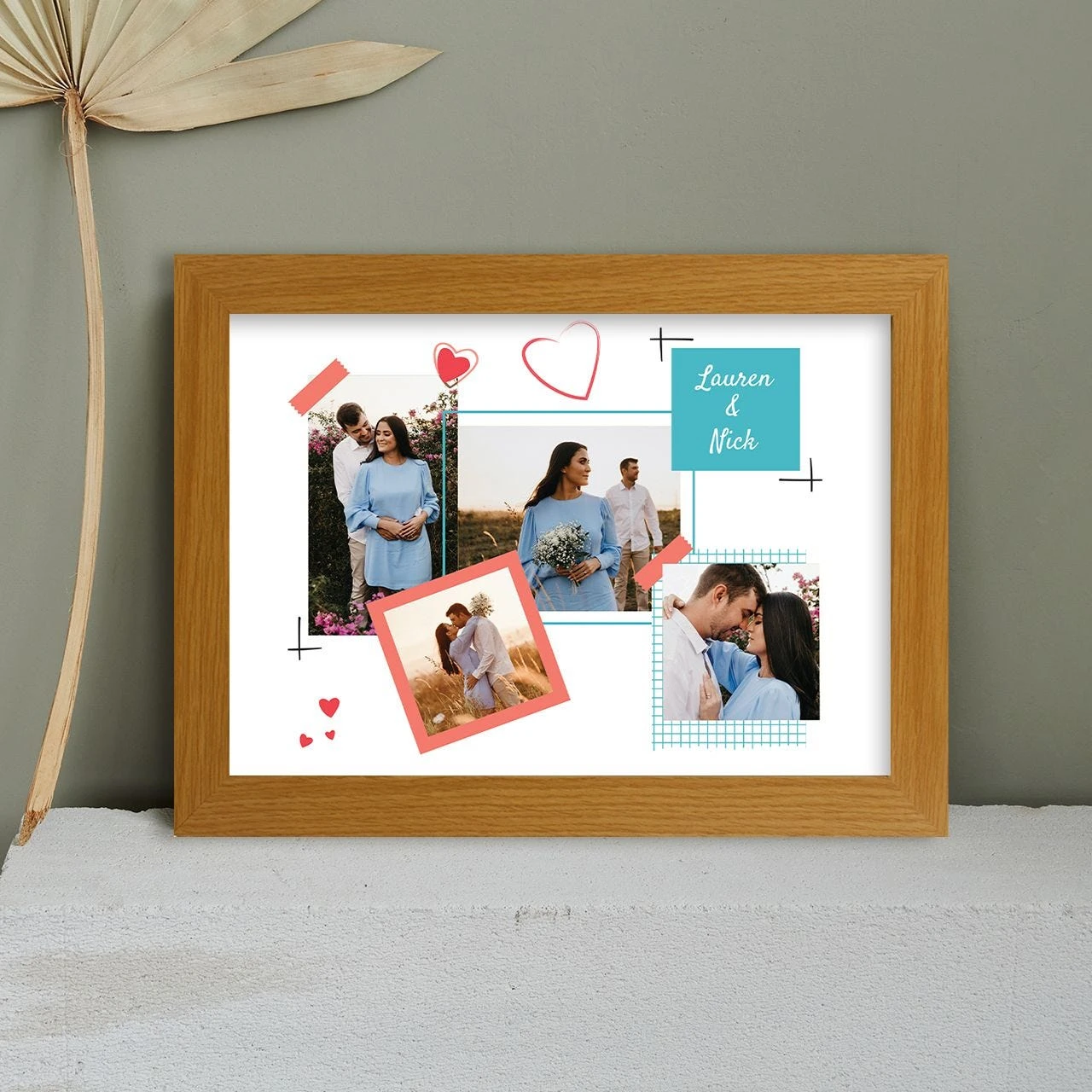 Scrapbook Harriet Light Wood Print And Frame - Image 4