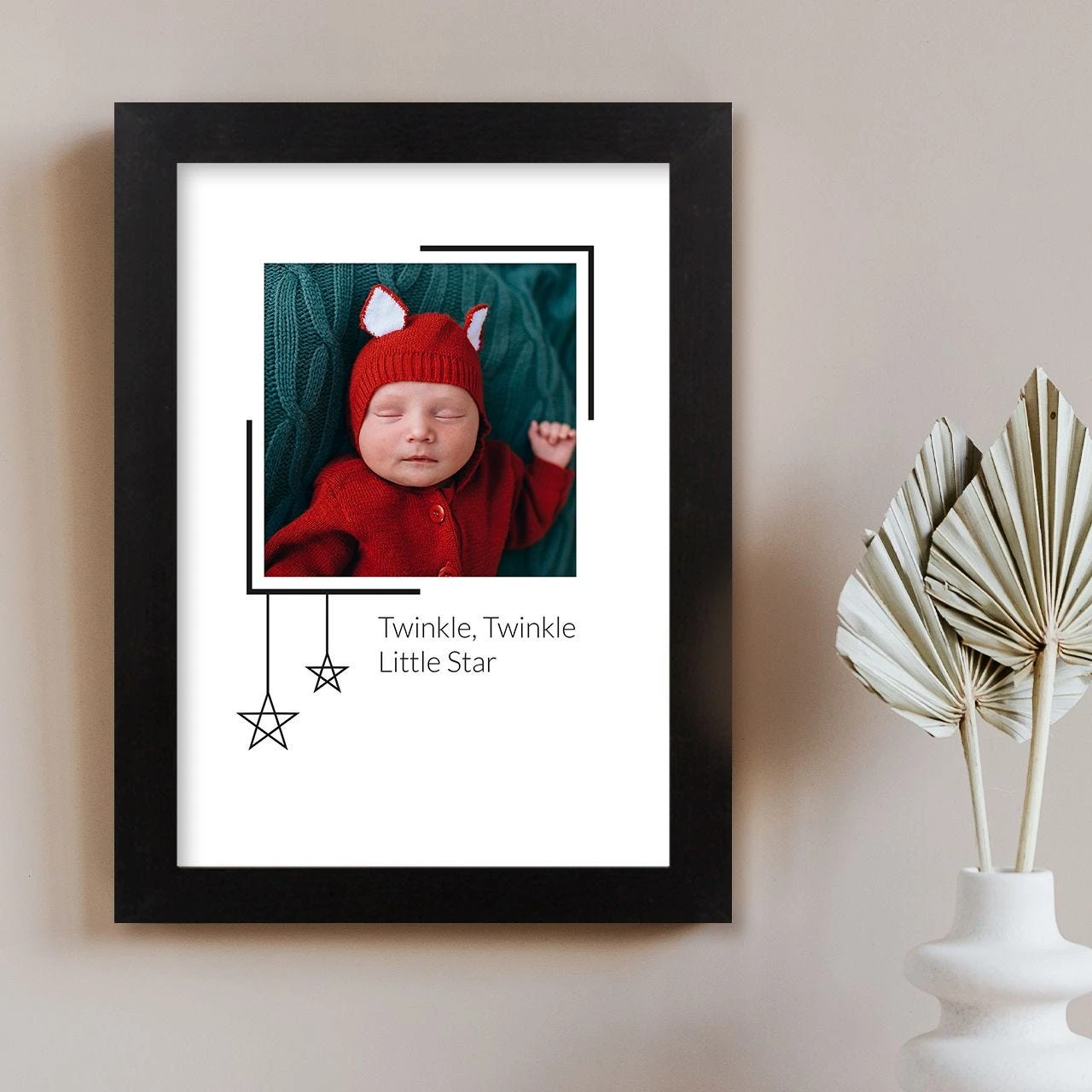 Twinkle, Twinkle Little Star Harriet Black Print And Frame - Image 4