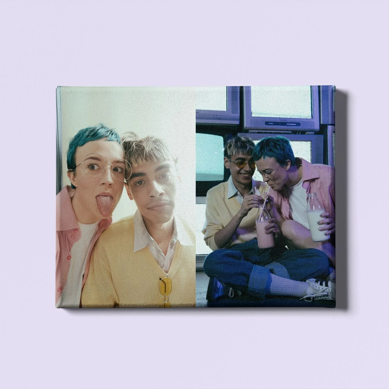 2 Image Collage Canvas (20x16")