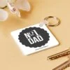 No1 Dad Keyring