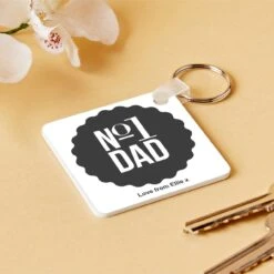 No1 Dad Keyring