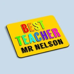 Rainbow Best Teacher Coaster
