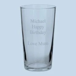 Personalised Engraved Pint Glass (Multi-Line)