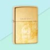 Photo Engraved Zippo Lighter - Brass