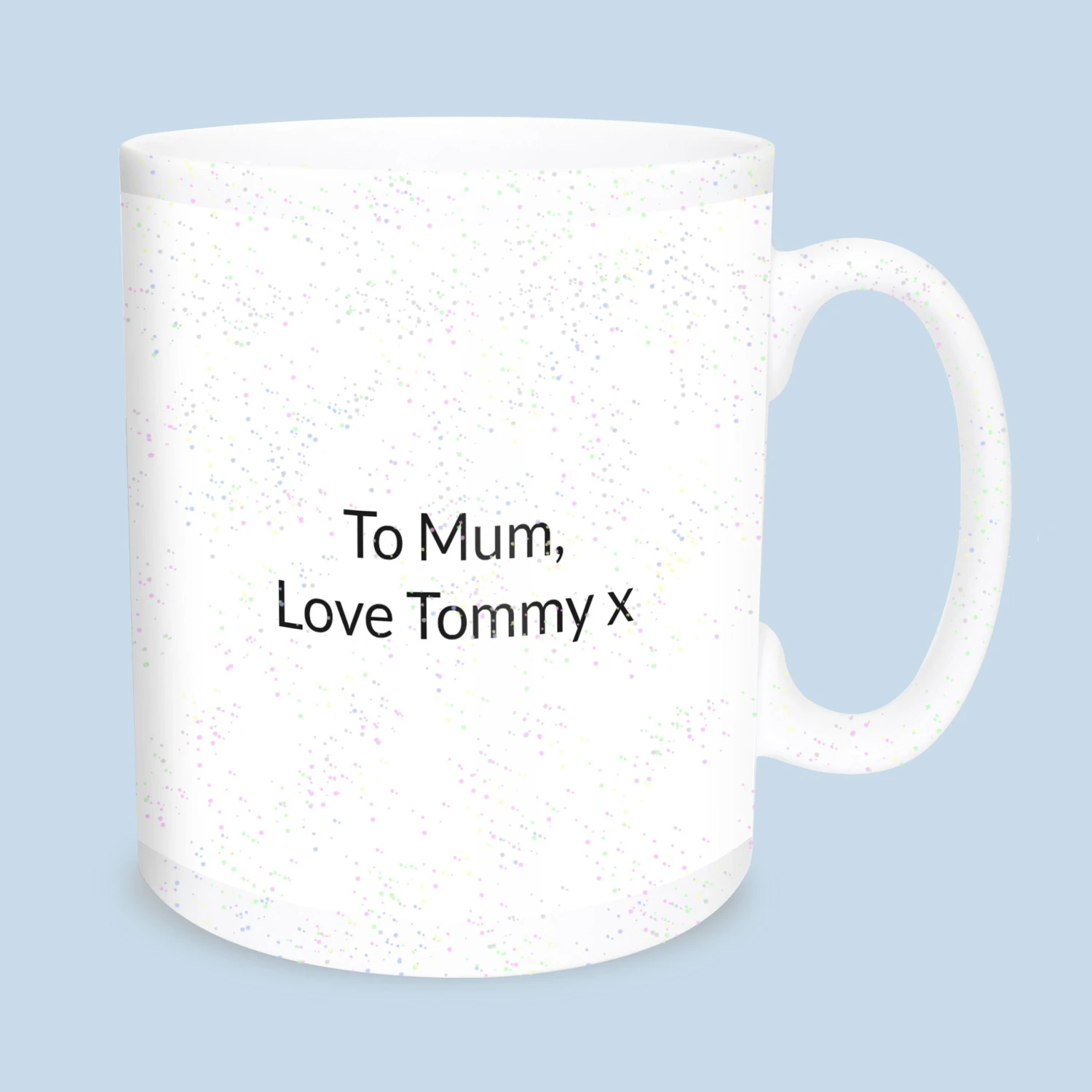 Circle Image Glitter Mug - Image 2