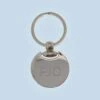 Circle Engraved Metal Keyring (Initials)